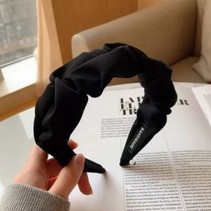 Emma Ruffle Headband - Black